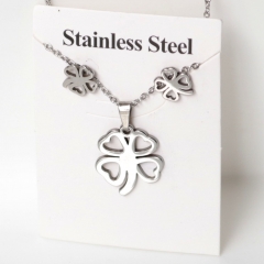 Stainless steel jewelry Earrings and necklaces set Wholesale