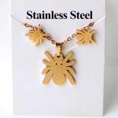 Stainless steel jewelry Earrings and necklaces set Wholesale