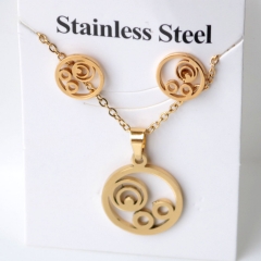 Stainless steel jewelry Earrings and necklaces set Wholesale
