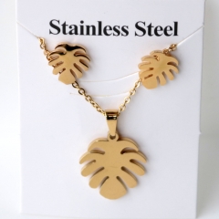 Stainless steel jewelry Earrings and necklaces set Wholesale