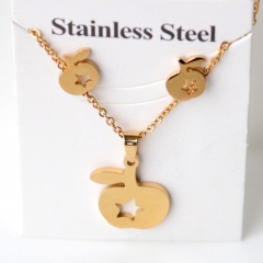 Stainless steel jewelry Earrings and necklaces set Wholesale