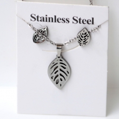 Stainless steel jewelry Earrings and necklaces set Wholesale