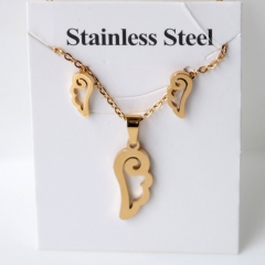 Stainless steel jewelry Earrings and necklaces set Wholesale