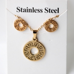 Stainless steel jewelry Earrings and necklaces set Wholesale
