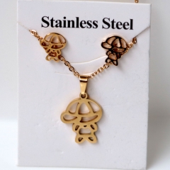 Stainless steel jewelry Earrings and necklaces set Wholesale