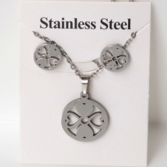 Stainless steel jewelry Earrings and necklaces set Wholesale