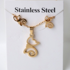 Stainless steel jewelry Earrings and necklaces set Wholesale