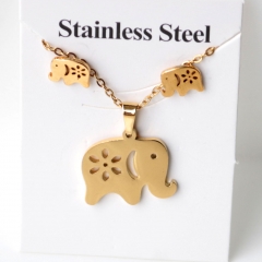 Stainless steel jewelry Earrings and necklaces set Wholesale