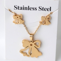 Stainless steel jewelry Earrings and necklaces set Wholesale