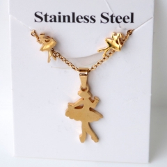 Stainless steel jewelry Earrings and necklaces set Wholesale
