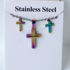 Stainless steel jewelry Earrings and necklaces set Wholesale