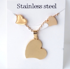 Stainless steel jewelry Earrings and necklaces set Wholesale