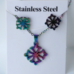 Stainless steel jewelry Earrings and necklaces set Wholesale