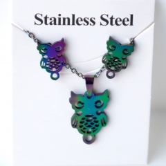 Stainless steel jewelry Earrings and necklaces set Wholesale