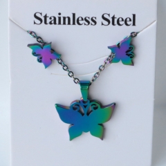 Stainless steel jewelry Earrings and necklaces set Wholesale
