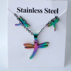 Stainless steel jewelry Earrings and necklaces set Wholesale
