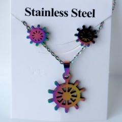 Stainless steel jewelry Earrings and necklaces set Wholesale