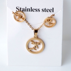 Stainless steel jewelry Earrings and necklaces set Wholesale
