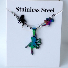 Stainless steel jewelry Earrings and necklaces set Wholesale