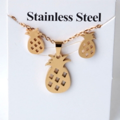 Stainless steel jewelry Earrings and necklaces set Wholesale
