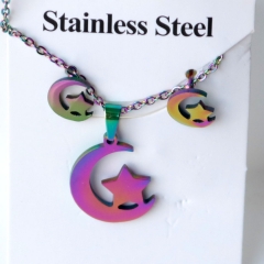Stainless steel jewelry Earrings and necklaces set Wholesale