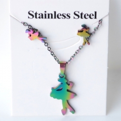Stainless steel jewelry Earrings and necklaces set Wholesale