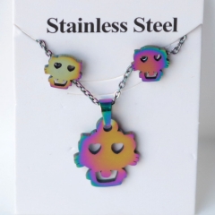 Stainless steel jewelry Earrings and necklaces set Wholesale
