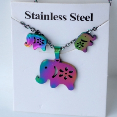 Stainless steel jewelry Earrings and necklaces set Wholesale
