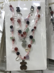 Stainless steel jewelry Earrings and necklaces set Wholesale
