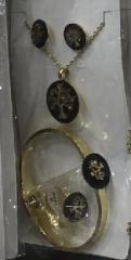 Stainless steel jewelry Earrings and necklaces set Wholesale