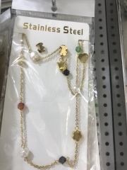 Stainless steel jewelry Earrings and necklaces set Wholesale