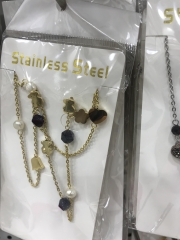 Stainless steel jewelry Earrings and necklaces set Wholesale
