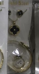 Stainless steel jewelry Earrings and necklaces set Wholesale