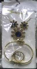 Stainless steel jewelry Earrings and necklaces set Wholesale