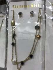Stainless steel jewelry Earrings and necklaces set Wholesale