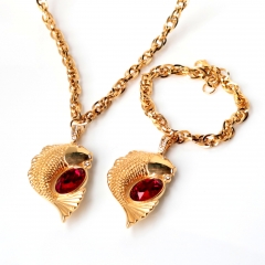 Stainless steel jewelry set, Necklace and bracelet wholesale