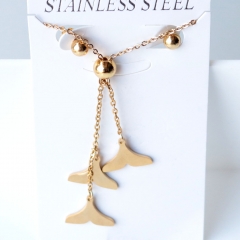 Stainless steel jewelry Earrings necklaces  set Wholesale