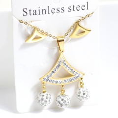Stainless steel jewelry Earrings necklaces  set Wholesale