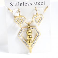 Stainless steel jewelry Earrings necklaces  set Wholesale