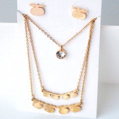Stainless steel jewelry Earrings necklaces  set Wholesale