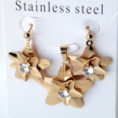 Stainless steel jewelry Earrings necklaces  set Wholesale