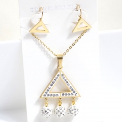 Stainless steel jewelry Earrings necklaces  set Wholesale