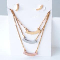 Stainless steel jewelry Earrings necklaces  set Wholesale