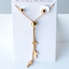 Stainless steel jewelry Earrings necklaces  set Wholesale