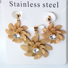 Stainless steel jewelry Earrings necklaces  set Wholesale
