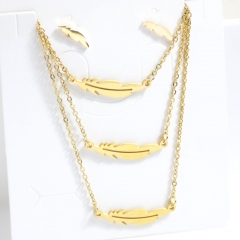 Stainless steel jewelry Earrings necklaces  set Wholesale