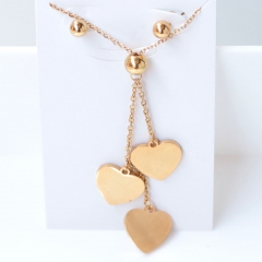 Stainless steel jewelry Earrings necklaces  set Wholesale