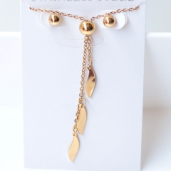 Stainless steel jewelry Earrings necklaces  set Wholesale