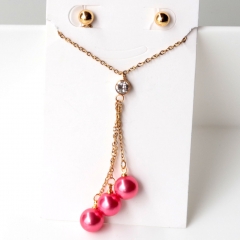 Stainless steel jewelry Earrings necklaces  set Wholesale