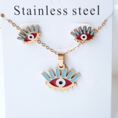 Stainless steel jewelry Earrings necklaces  set Wholesale
